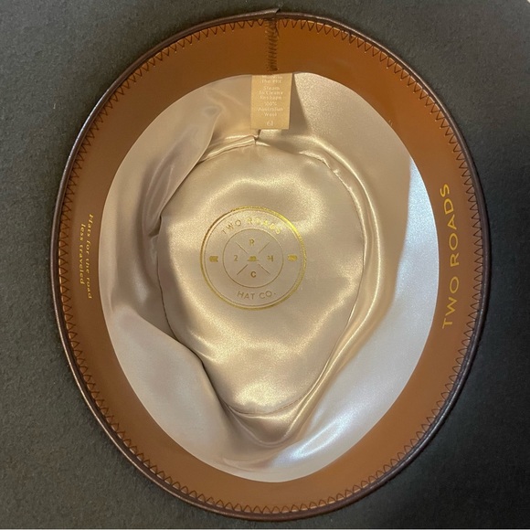 Two Roads Hat Co. Men’s Echo Park Dark Earth Wool Suede Band Rustic Fedora‎ Hat - Picture 4 of 9